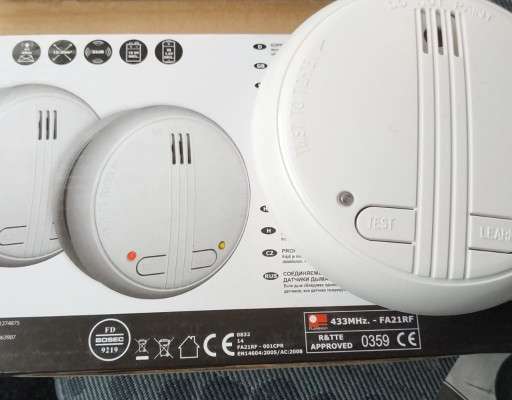 Flamingo FA21RF set of 2 Fire Detectors