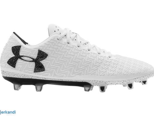 Weiße &#39;Under Armour&#39; Clutchfit Force 3.0 FG Fußballschuhe