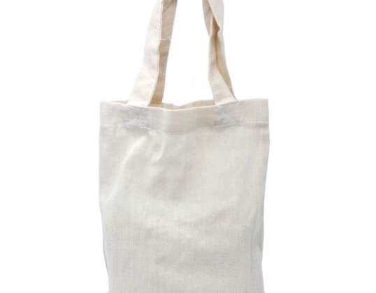 Kleine katoenen tas - maat 25x20cm - natuurlijke kleur