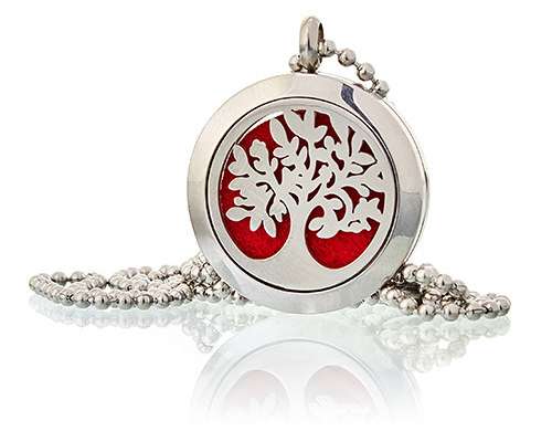 Aroma Diffuser Necklace - Tree of Life 25mm