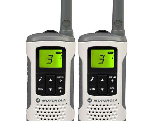 Tragbarer PMR-Radiosender Motorola TLKR T50 Set mit 2 Stück Weiß