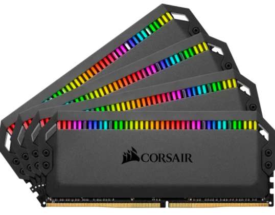 Корсар Домінатор Платиновий RGB DDR4 64GB Білий 4x16GB CMT64GX4M4K3600C18W