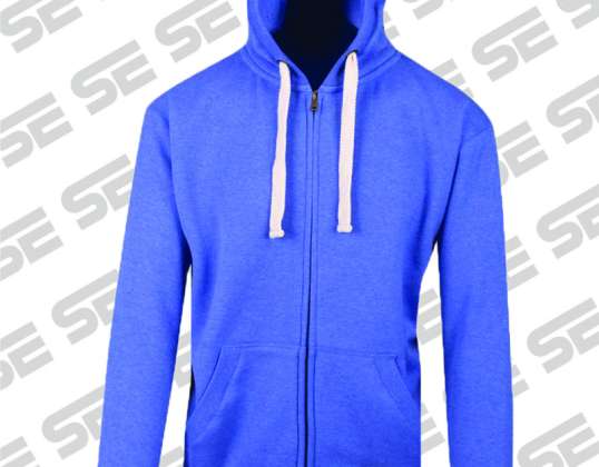 Hoodie van fleece met ritssluiting