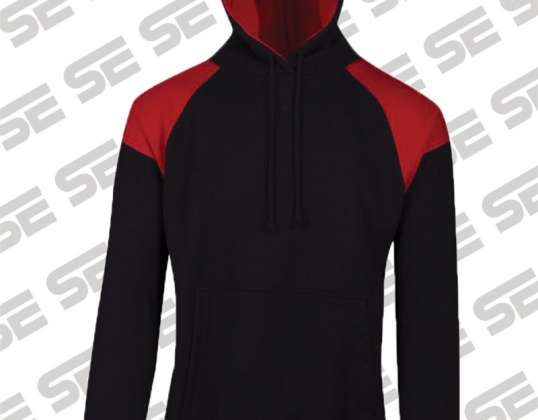 Contrasterende schouder hoodies