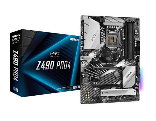 Материнская плата ASROCK Z490 PRO4 ATX LGA1200-socket 90-MXBC50-A0UAYZ