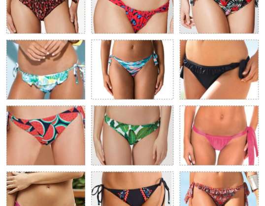 Assorted Batch of Topless Bikini Panties from European Brands in Various Sizes
