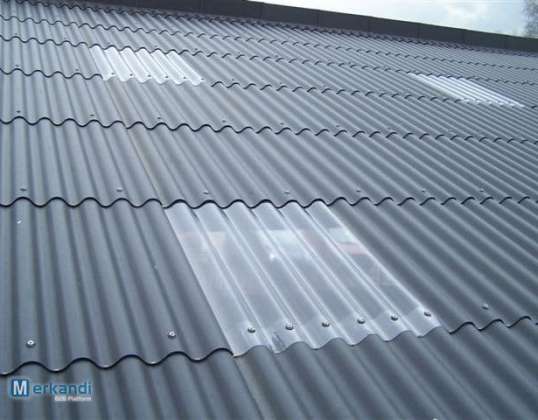 Viele gebrauchte Dachwellplatten 3000 m2