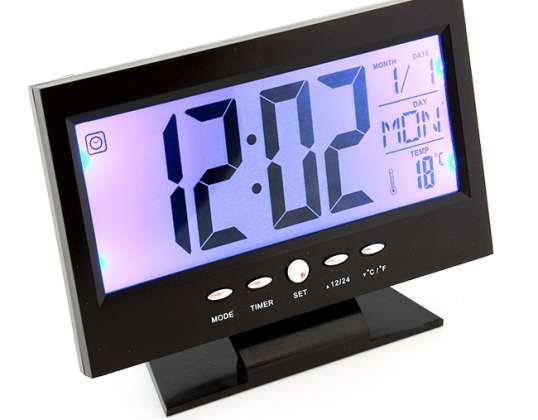 ZG8 DESK CLOCK WITH LCD THERMOMETER