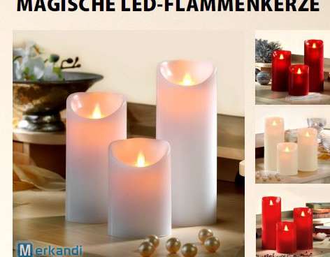 Elektromagnetické sviečky, 4 rôzne, LED sviečka, špeciálne predmety