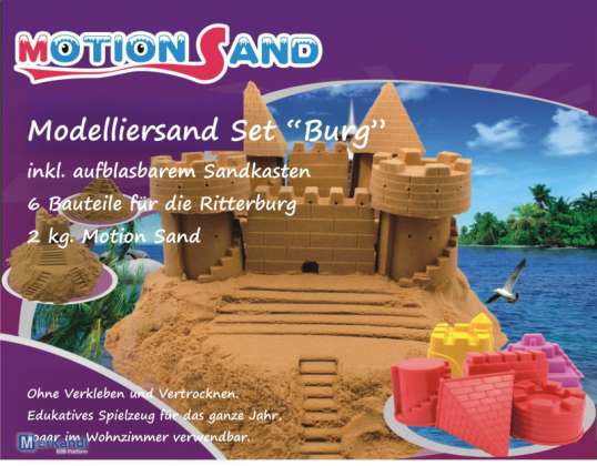 Motion Sand Knight's Castle vorm, liivamänguasjad