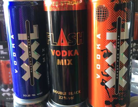 XXL VODKA MIX, XXL APELSINAS, FLASH VODKA MIX EXPORT