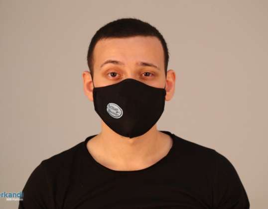 Waschbare personalisierte Maske im Namen Ihres Unternehmens