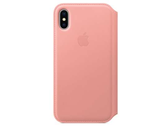 Apple iPhone X Leather Folio Soft Pink MRGF2ZM / A