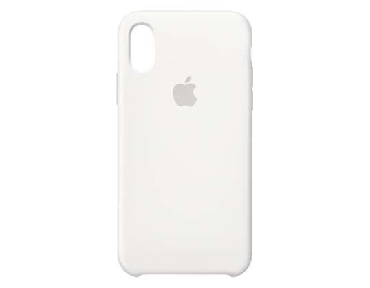 Funda de silicona Apple iPhone XS, blanca MRW82ZM / A