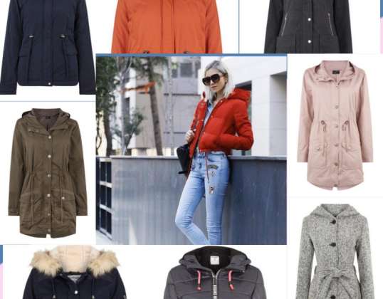 Ассорти женских курток и пальто REF: 132303 - Качественная европейская зимняя мода