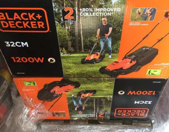 Cortacéspedes eléctricos Black + Decker - BEMW451BH-QS - ancho de corte: 32