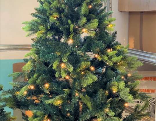 HSE24 Künstlicher Weihnachtsbaum, Tannenbaum LED beleuchtung 150cm