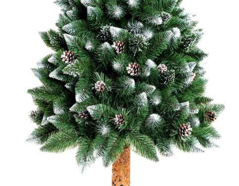 ARBRE DE NOËL DIAMANT PIN SCOTCH + CÔNES 220 CM