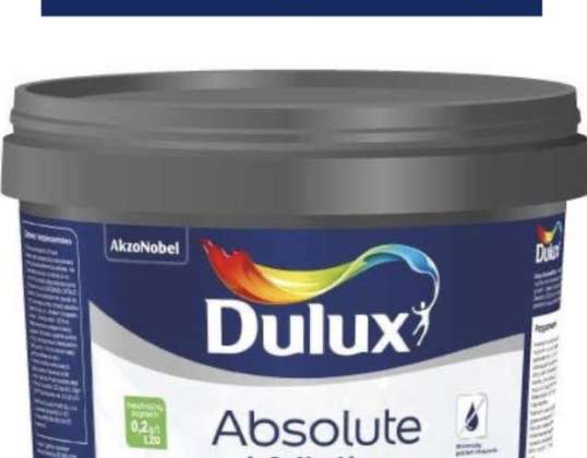 Абсолютна бяла акрилна боя Dulux за вътрешни стени / тавани цена: 18 €