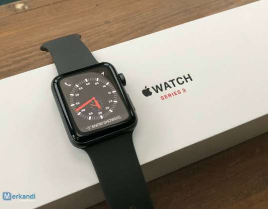 Apple Watch Series 3 (GPS + cel) 42 mm spacegrijs aluminium + Apple-doos