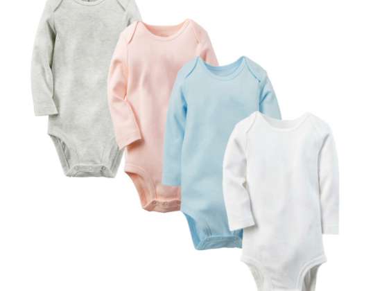 Baby Blank romper long sleeve made of cotton