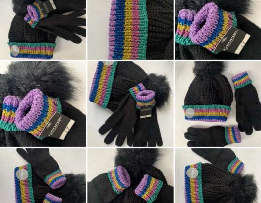 Meisje Handschoenen & Muts Set Dames Winter Warm Kerstcadeau en VOOR WINTER 8-12