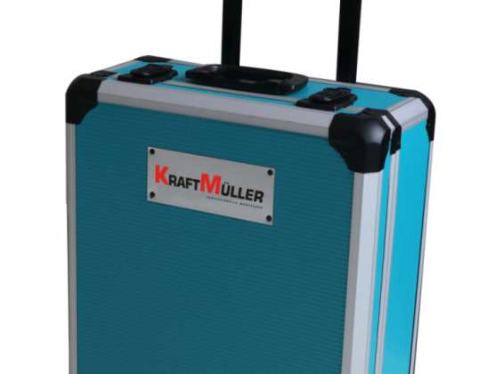 Kraftmüller 326 sztuk Niebieska walizka narzędziowa na kółkach - hurtownia