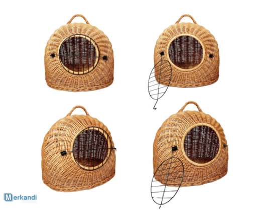 TRANSPORTER WIKLINOWY  DLA KOTA , PSA - HANDMADE - ROZM. M