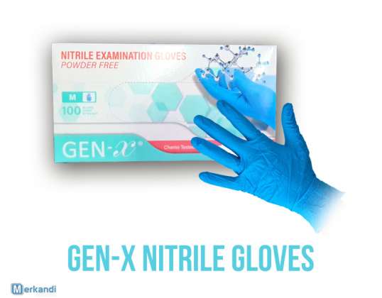 Nitrilové skúšobné rukavice modré