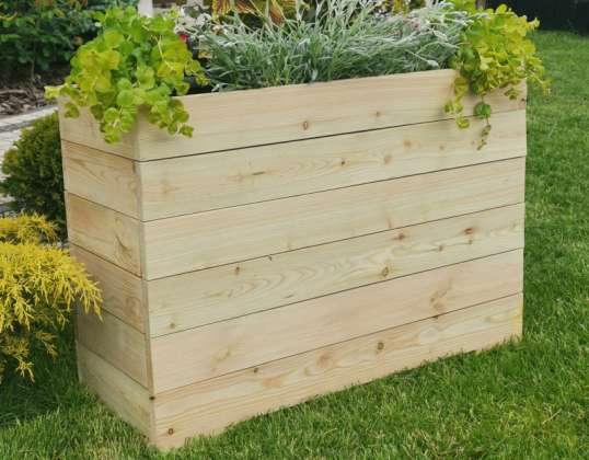 Houten pot, kist, groenteman, diverse afmetingen