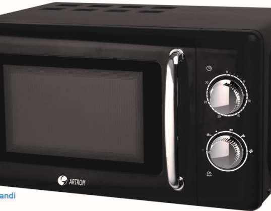Microondas analógico ARTROM MM720B, 20 L, 700W, 6 niveles de potencia