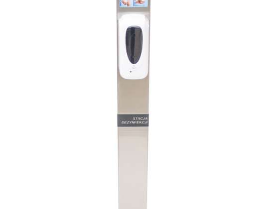 HAND-DESINFEKTIONSSTATION MIT AUTOMATISCHEM SPENDER - EDELSTAHLBLATT