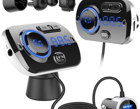 TRANSMISSOR FM MULTIFUNCIONAL 2x USB BLUETOOTH MP3 BC49BQ