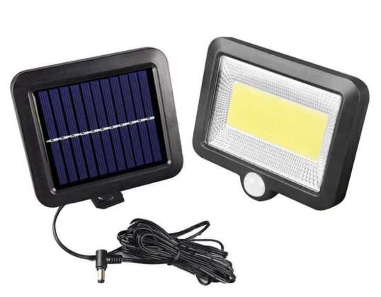 100 LED COB SOLAR LAMP MET SCHEMER BEWEGINGSSENSOR SL-F100 SKU: 219-A