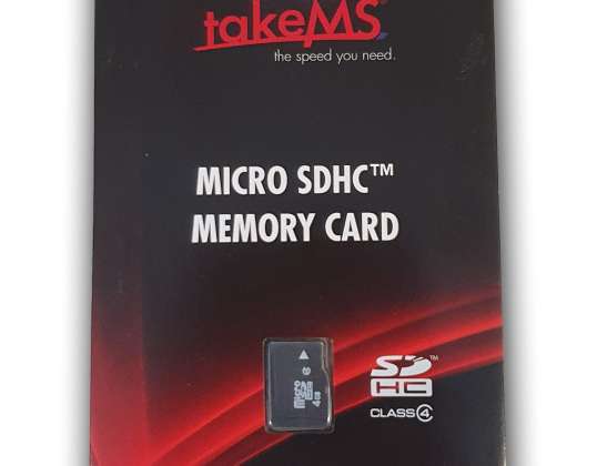 takeMS MicroSDHC-hukommelseskort 4 GB detailhandel