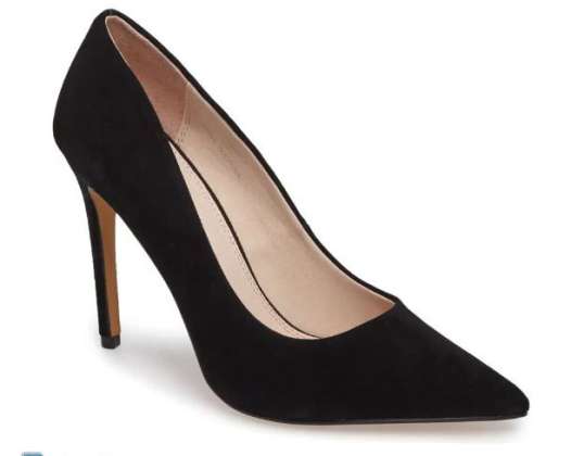 Black &#39;Topshop&#39; leather grammer women court shoes
