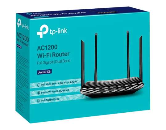 TP-Link draadloze router Archer C6 Max. 867 Mbit / s ARCHER C6