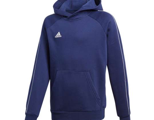 Sweatshirt for kids adidas Core 18 Hoody JUNIOR navy blue CV3430 CV3430