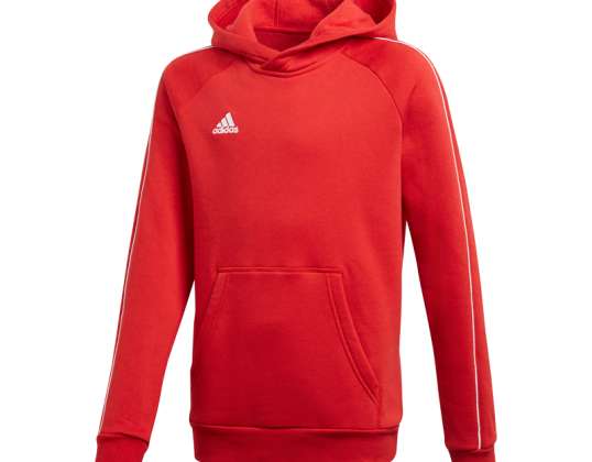 Majica za otroke adidas Core 18 Hoody JUNIOR rdeč CV3431 CV3431