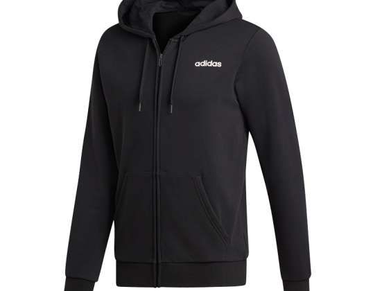 Men's sweatshirt adidas Essentials 3S FZ FL black DQ3101 DQ3101