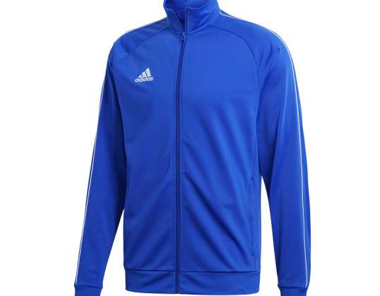 Heren sweatshirt adidas Core 18 Polyester Jacket blauw CV3564 CV3564