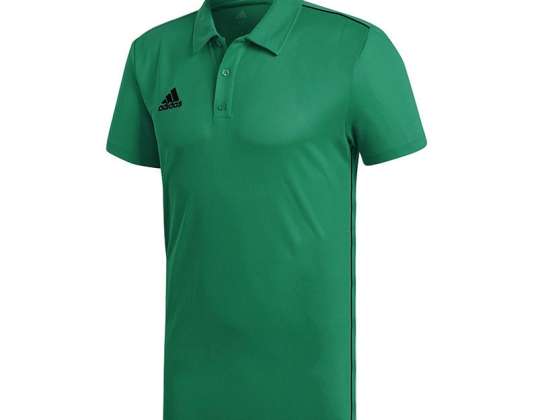 Koszulka męska adidas Core 18 Climalite Polo zielona FS1901 FS1901