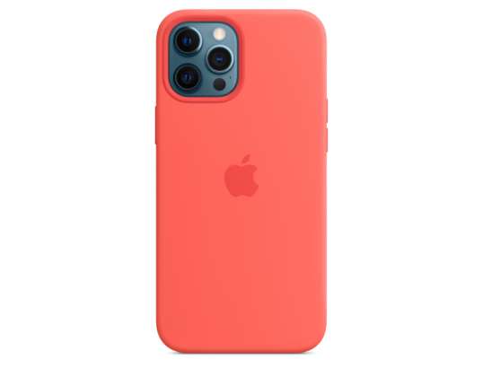 Apple iPhone 12 Pro Max Silikonski kovček z MagSafe - Pink Citrus - MHL93ZM/A