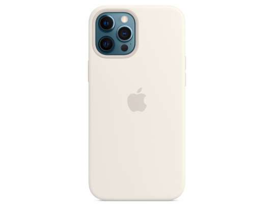 Apple iPhone 12 Pro Max silikonikotelo MagSafella - valkoinen - MHLE3ZM / A