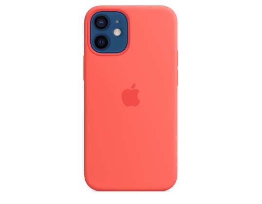 Mini silikonové pouzdro pro Apple iPhone 12 s MagSafe - Pink Citrus - MHKP3ZM / A