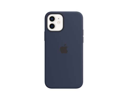 Apple iPhone 12/12 Pro Silicone Case with MagSafe   Deep Navy   MHL43ZM/A