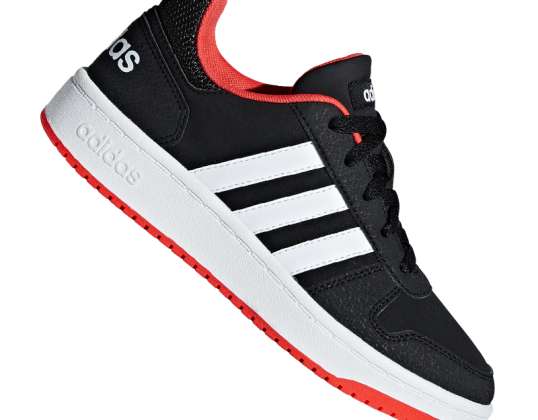 Chaussures pour enfants adidas Hoops 2.0 K noir-rouge B76067 B76067