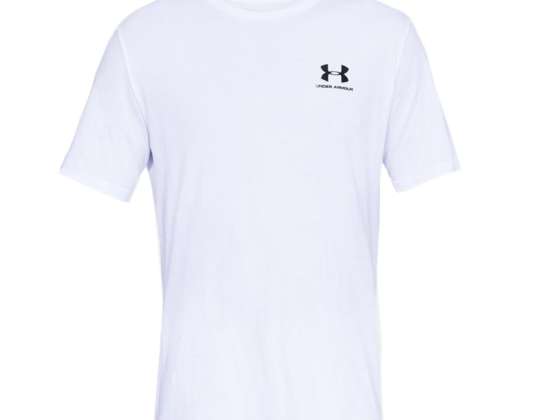 Under Armour Sportstyle Left Chest SS camiseta blanca 1326799 100 1326799-100