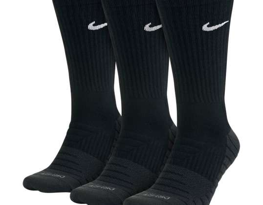 Nike Dry Cushion Crew 3Pak socks treino. Alto 010 SX5547-010