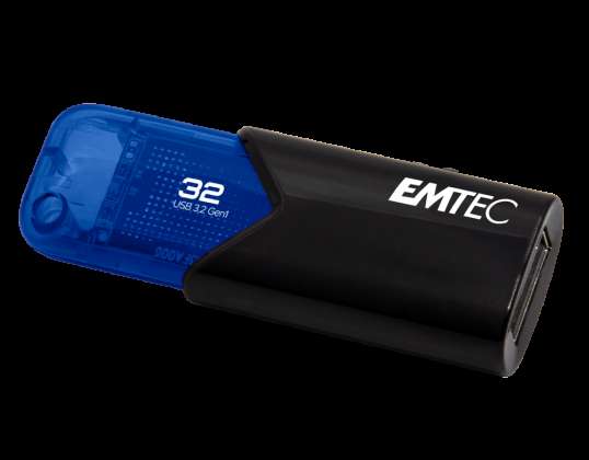 USB FlashDrive 32GB EMTEC B110 Klikk Easy (Blue) USB 3.2 (20MB / s)